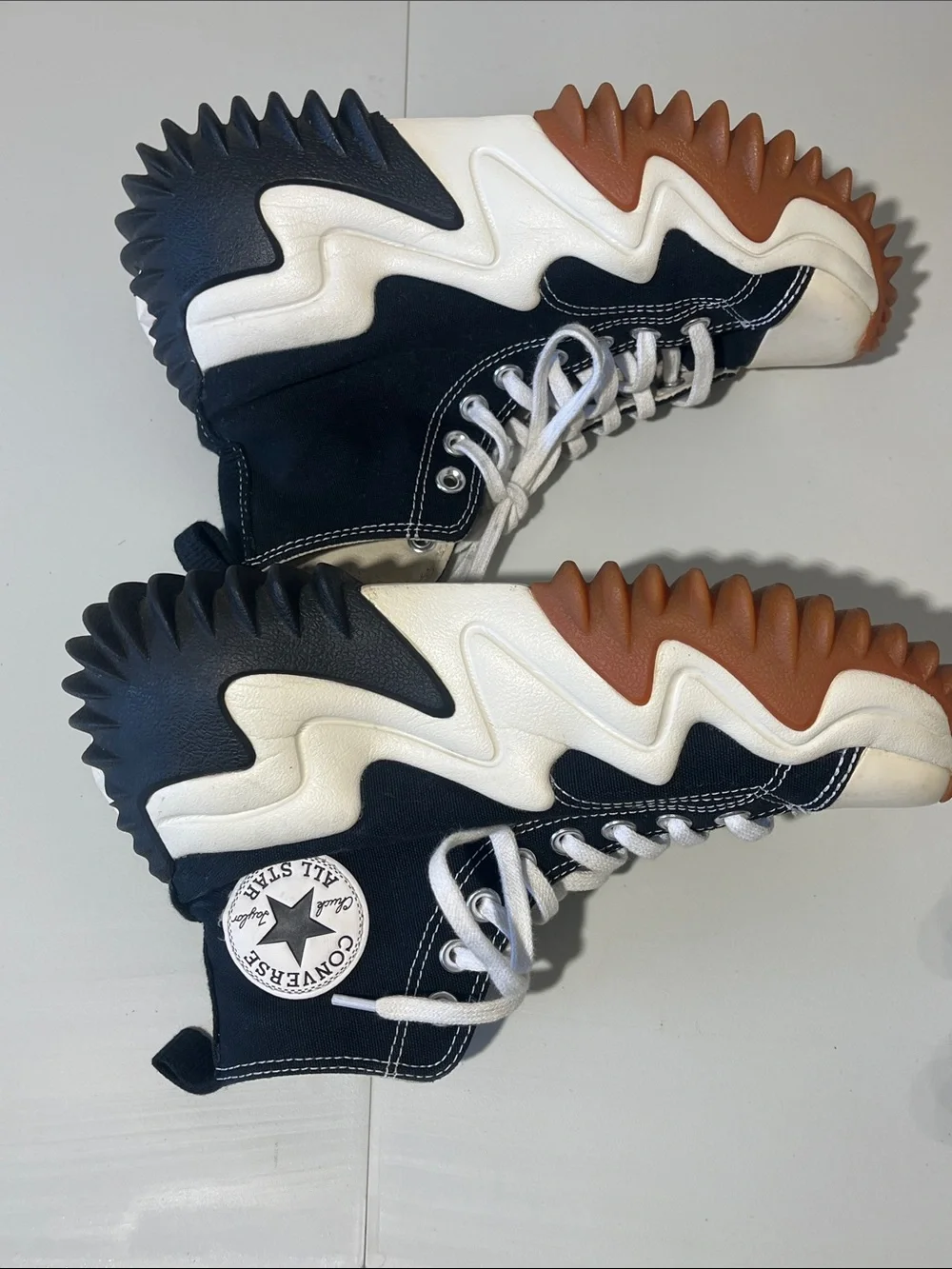 Converse Run Star Motion Black and White High-Top Sneakers - Picture 3 of 14